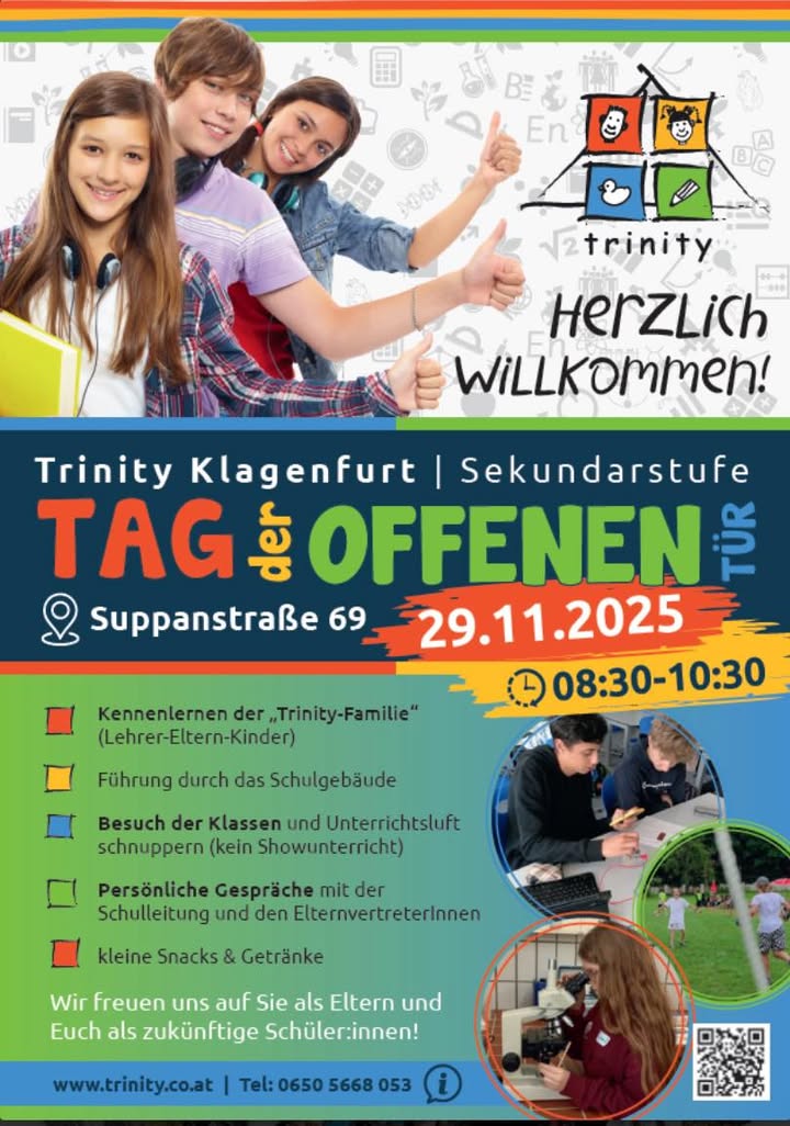 Trinity Sekundarstufe 1 - christliche Privatschule Maria Saal